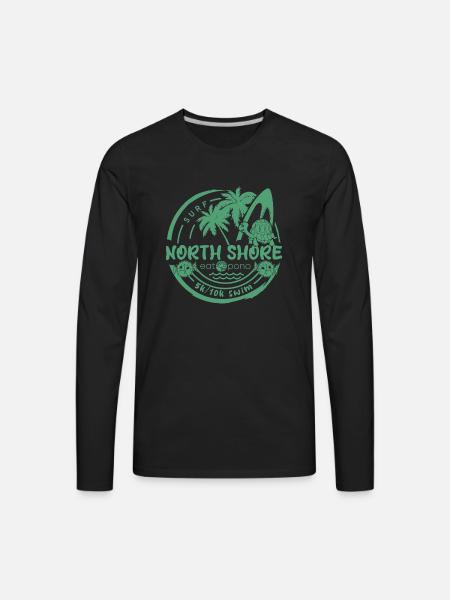 surf North shore - Men's Premium Long Sleeve T-Shirt - black