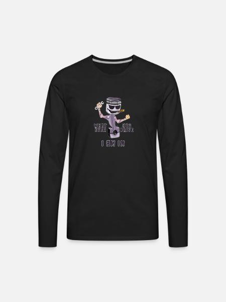 Piston design - Men's Premium Long Sleeve T-Shirt - black