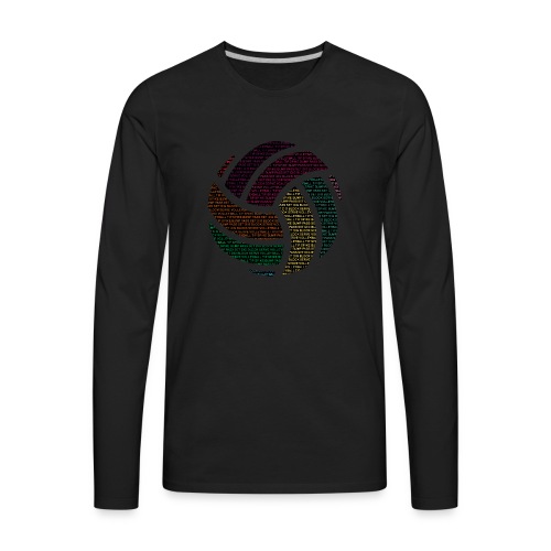 Colorful Volleyball - Men's Premium Long Sleeve T-Shirt
