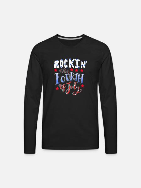 4th Of July - Men's Premium Long Sleeve T-Shirt - black