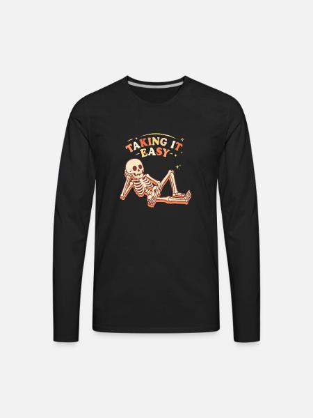 Taking it easy - Men's Premium Long Sleeve T-Shirt - black