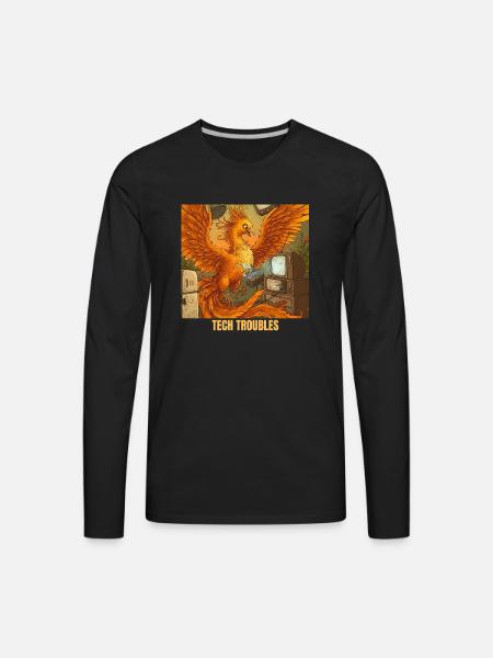 Phoenix's Voice Command Mishap - Men's Premium Long Sleeve T-Shirt - black