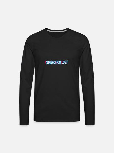 Connection Lost - Men's Premium Long Sleeve T-Shirt - black