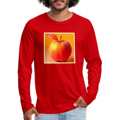 Golden Peach Perfection Design - Men's Premium Long Sleeve T-Shirt
