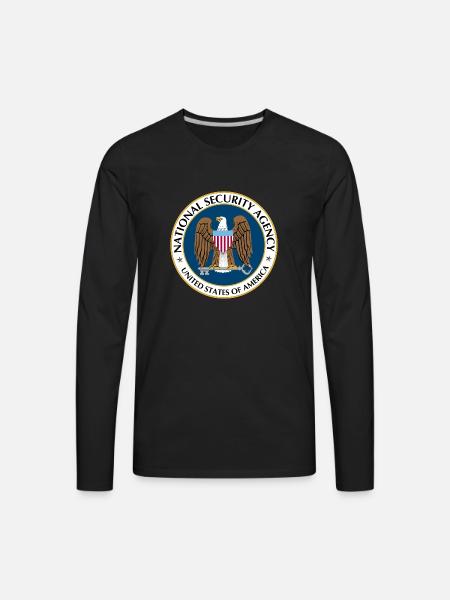 National Security Agency Logo - Men's Premium Long Sleeve T-Shirt - black