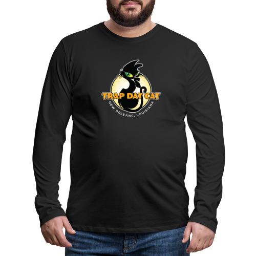 Trap Dat Cat Offical Logo - FOR DARK BACKGROUNDS - Men's Premium Long Sleeve T-Shirt