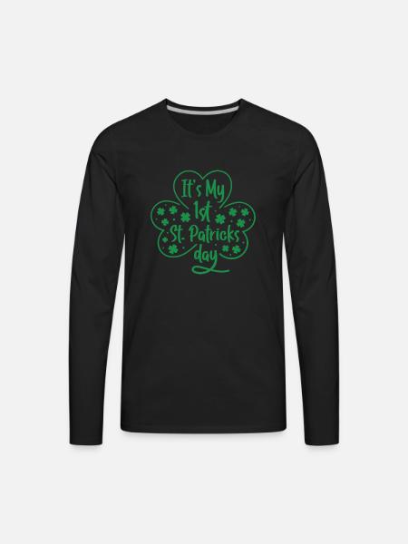 Patricks Day - Men's Premium Long Sleeve T-Shirt - black