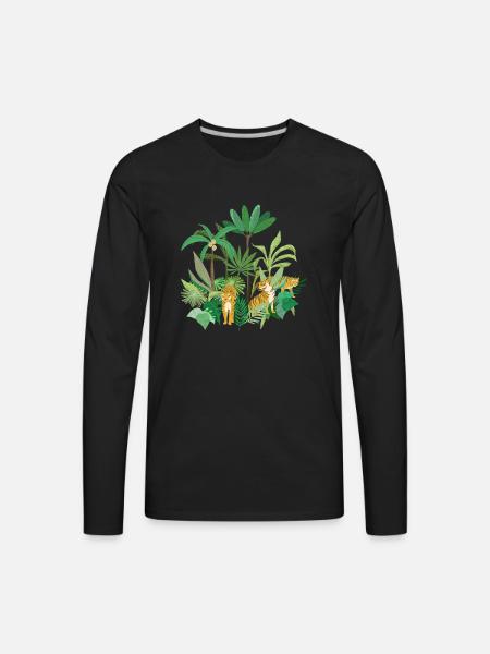 Jungle Tigers - Men's Premium Long Sleeve T-Shirt - black