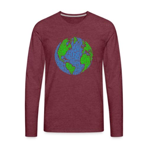 Global PEACE Sphere - Men's Premium Long Sleeve T-Shirt