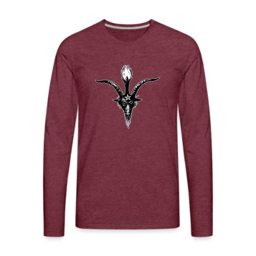 Eliphas Levi's Baphomet Head - Men's Premium Long Sleeve T-Shirt