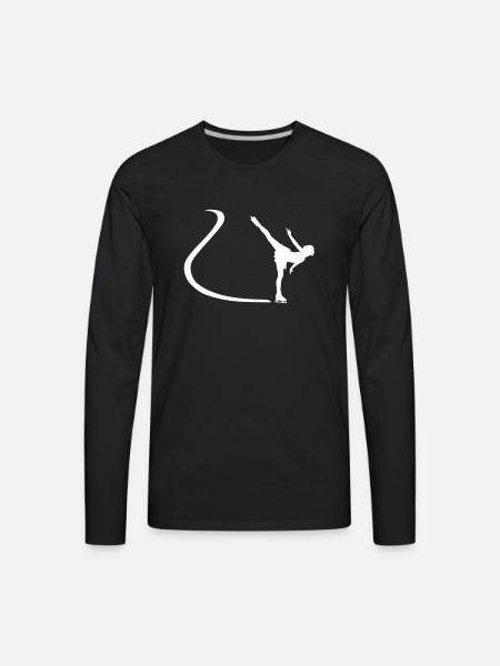 Figure skating - Men's Premium Long Sleeve T-Shirt - black