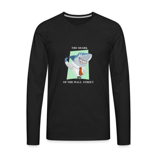 wall street shark - Men's Premium Long Sleeve T-Shirt