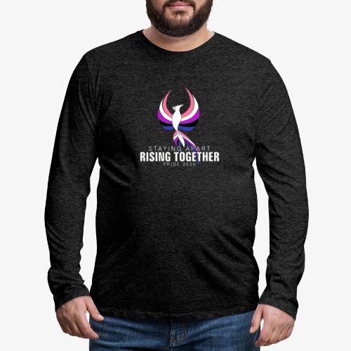 Genderfluid Staying Apart Rising Together Pride - Men's Premium Long Sleeve T-Shirt