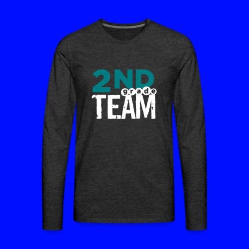 Bold 2nd Grade Team Teacher T Shirts - Men's Premium Long Sleeve T-Shirt