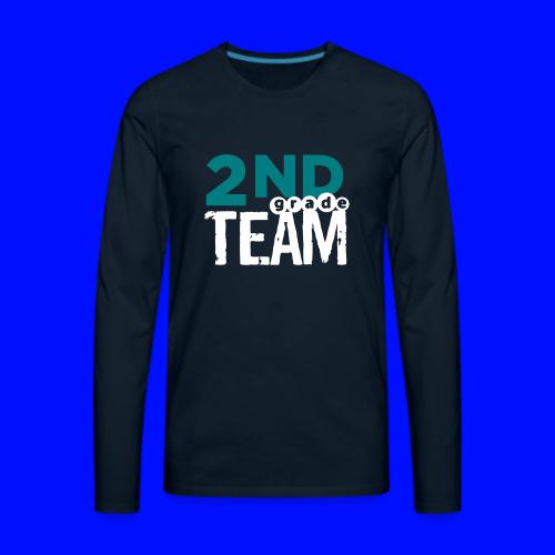 Bold 2nd Grade Team Teacher T Shirts - Men's Premium Long Sleeve T-Shirt