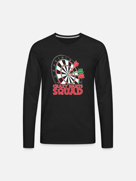 Darts Player Dart - Men's Premium Long Sleeve T-Shirt - black