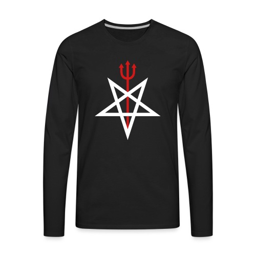Pitchfork Pentagram - Men's Premium Long Sleeve T-Shirt