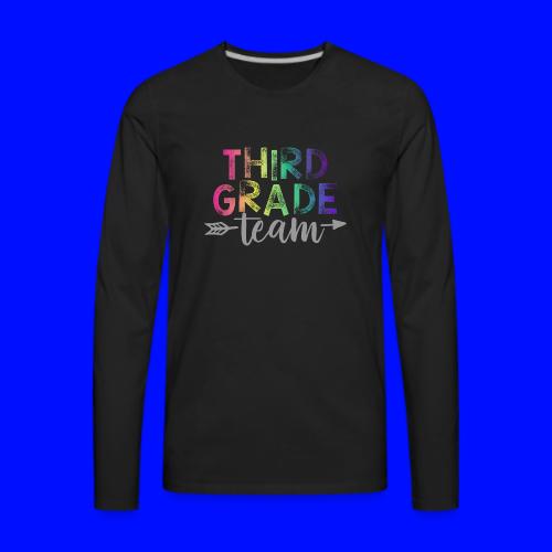 Third Grade Team Teacher T-Shirts Rainbow - Men's Premium Long Sleeve T-Shirt