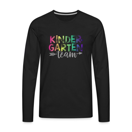 Kindergarten Team Teacher T-Shirts Rainbow - Men's Premium Long Sleeve T-Shirt