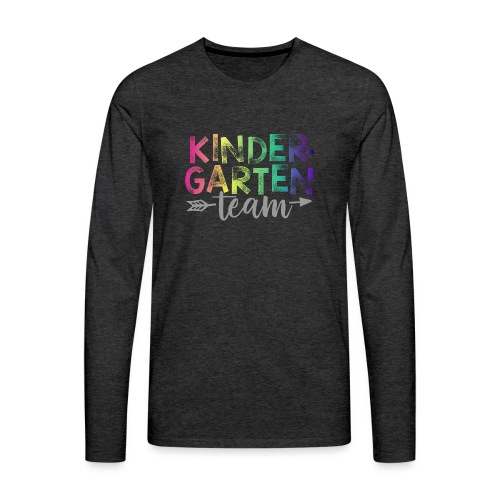 Kindergarten Team Teacher T-Shirts Rainbow - Men's Premium Long Sleeve T-Shirt