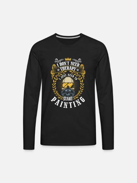 Painter Spray Can Painter Craftsman - Men's Premium Long Sleeve T-Shirt - black