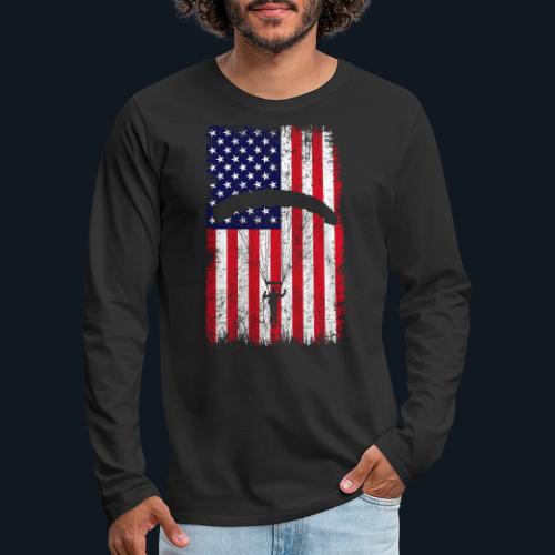 American paratrooper 2 - Men's Premium Long Sleeve T-Shirt
