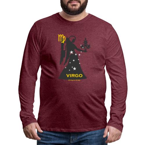 Virgo zodiac astrology horoscope - Men's Premium Long Sleeve T-Shirt
