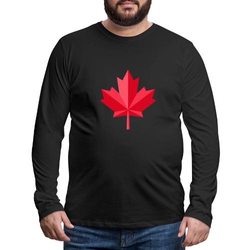 Canadian red maple leaf - Men's Premium Long Sleeve T-Shirt