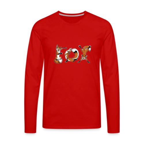 YOGA Foxes - Men's Premium Long Sleeve T-Shirt