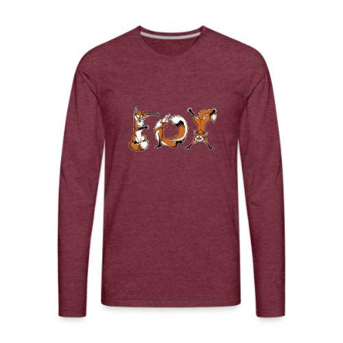 YOGA Foxes - Men's Premium Long Sleeve T-Shirt