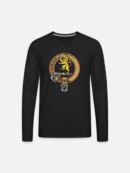 Clan Cumming Crest - Men's Premium Long Sleeve T-Shirt - black
