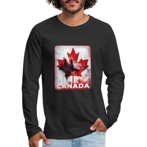 Canada's Maple Leaf Pride - Men's Premium Long Sleeve T-Shirt