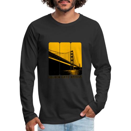 Golden Gate Bold Icon - Men's Premium Long Sleeve T-Shirt