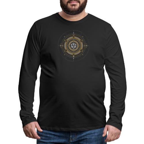 Sacred Symbol Polyhedral D20 Dice - Men's Premium Long Sleeve T-Shirt