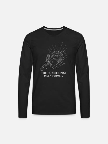 The Functional Melancholic - Men's Premium Long Sleeve T-Shirt - black