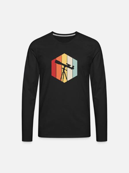 Astrophotography Telescope - Men's Premium Long Sleeve T-Shirt - black