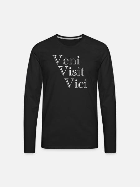 Veni Visit Vici - Men's Premium Long Sleeve T-Shirt - black