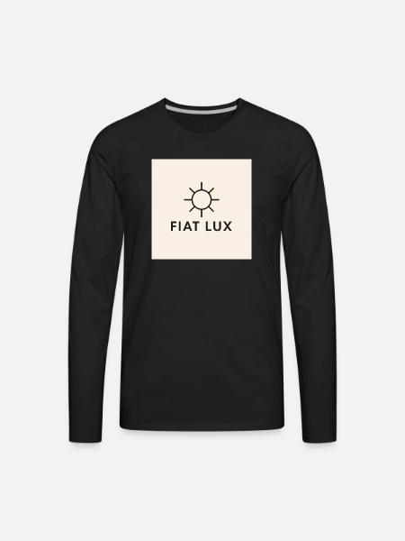 Fiat Lux Sun Emblem - Men's Premium Long Sleeve T-Shirt - black