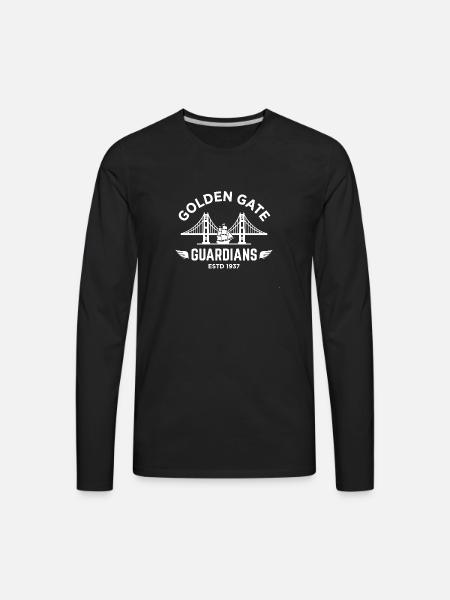 Golden Gate Guardians - Men's Premium Long Sleeve T-Shirt - black