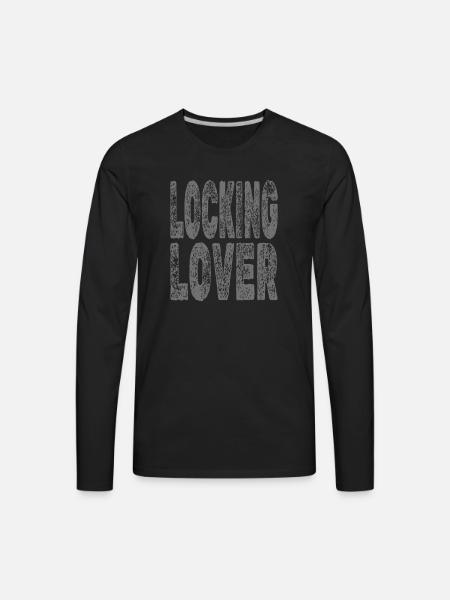Locking Lover - Men's Premium Long Sleeve T-Shirt - black