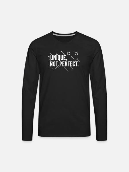 Unique-_Not_Perfect_Abstract - Men's Premium Long Sleeve T-Shirt - black