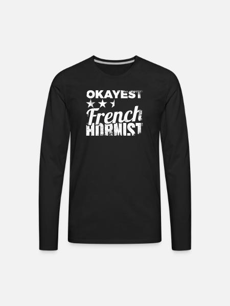 Average French Hornist - Men's Premium Long Sleeve T-Shirt - black
