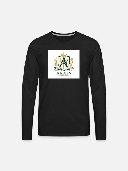 Arain Pride - Premium Punjabi Heritage Graphic - Men's Premium Long Sleeve T-Shirt - black
