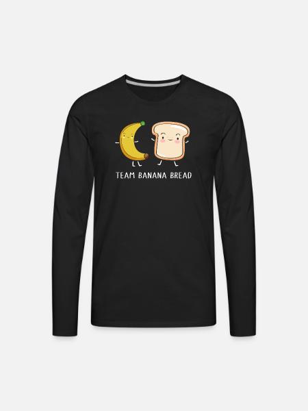 Bread Bakery Banana Bread - Men's Premium Long Sleeve T-Shirt - black