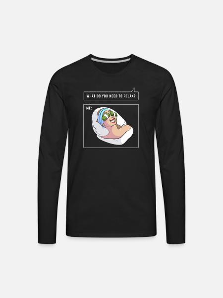 Funny Money Meme Trending - Men's Premium Long Sleeve T-Shirt - black