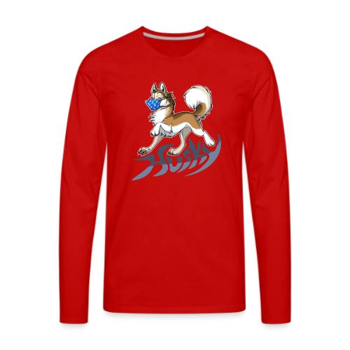 Masky Husky (mask / masked) - Men's Premium Long Sleeve T-Shirt