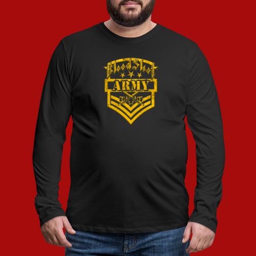 BloodShot ARMY Logo - Men's Premium Long Sleeve T-Shirt
