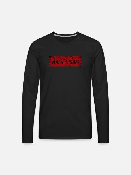 Amsterdam - Men's Premium Long Sleeve T-Shirt - black