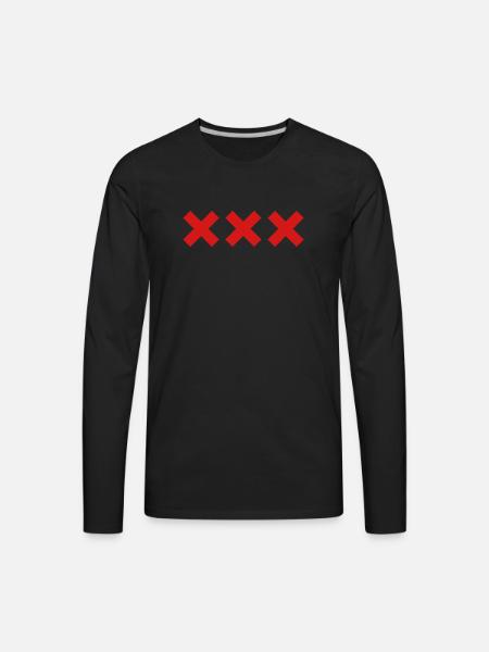 Amsterdam - Men's Premium Long Sleeve T-Shirt - black