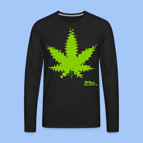 leaf inkblot - Men's Premium Long Sleeve T-Shirt